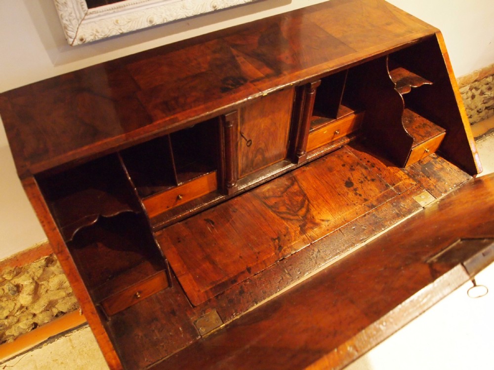 Bureau desk Walnut George II 36 inches wide c1740 View II