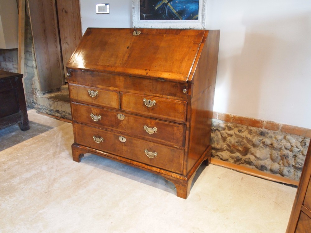 Bureau desk Walnut George II 36 inches wide c1740 View V