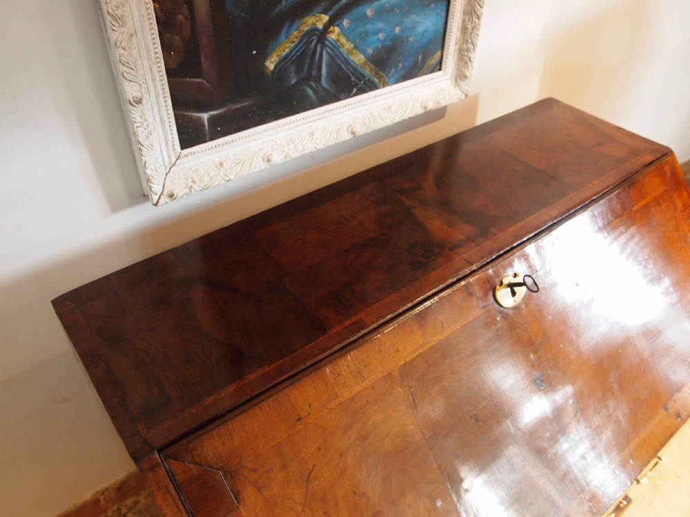 Bureau desk Walnut George II 36 inches wide c1740 View IX