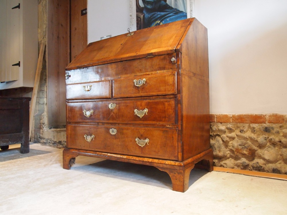 Bureau desk Walnut George II 36 inches wide c1740 View XIII