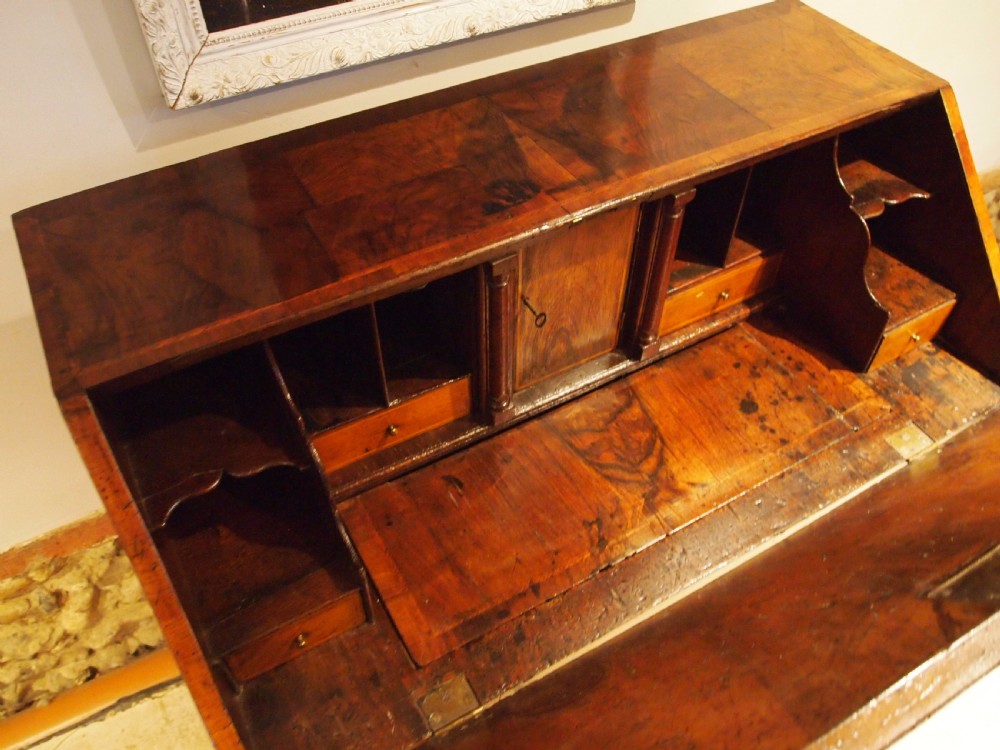 Bureau George II Walnut 36 inches wide Eccles Hall Norfolk c1740 View II
