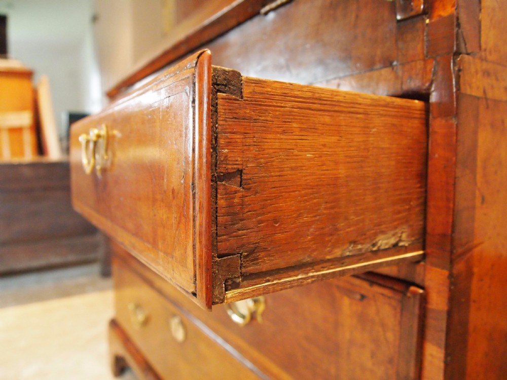 Bureau George II Walnut 36 inches wide Eccles Hall Norfolk c1740 View XII