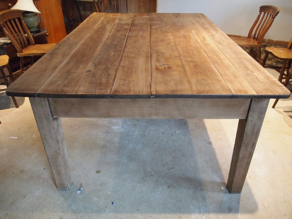 Table refectory Norfolk farmhouse dining Oak seats 10 c1910 View V