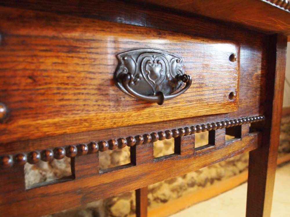 Table Arts and Crafts Oak Liberty style c1900 View II