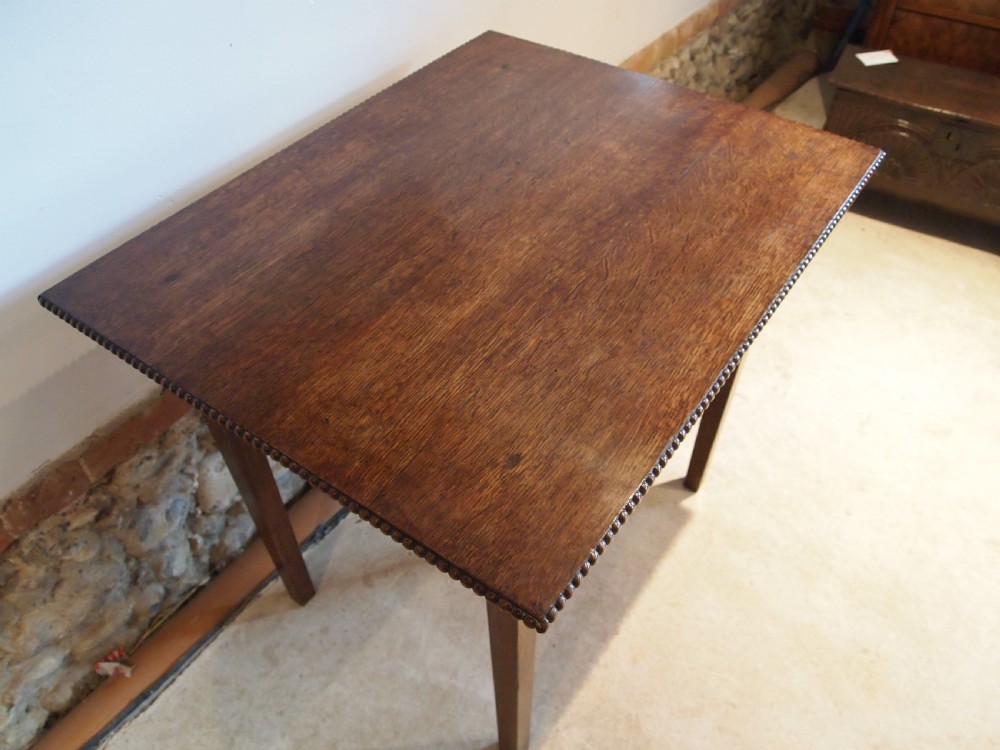 Table Arts and Crafts Oak Liberty style c1900 View IV