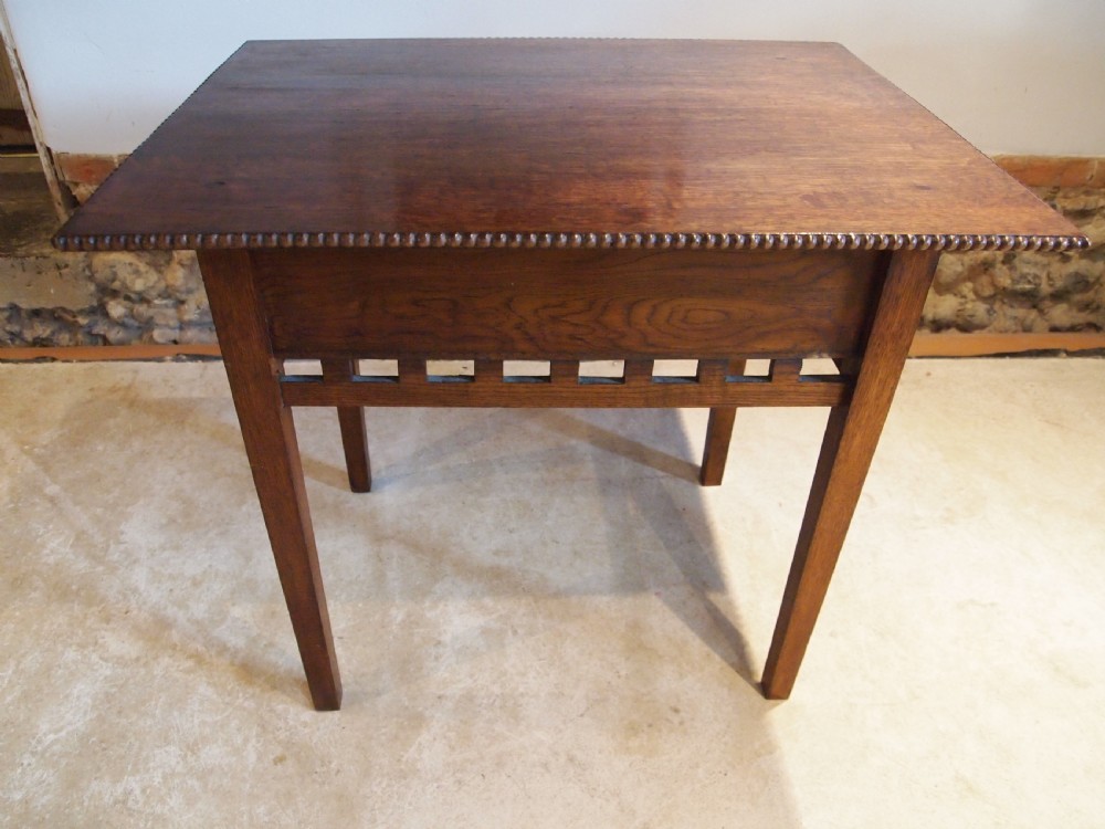 Table Arts and Crafts Oak Liberty style c1900 View VI