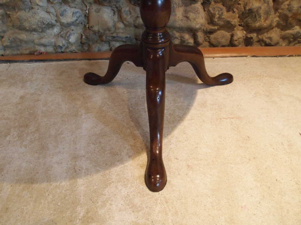 Table George III Cuban Mahogany birdcage side hall lamp c1790 View II