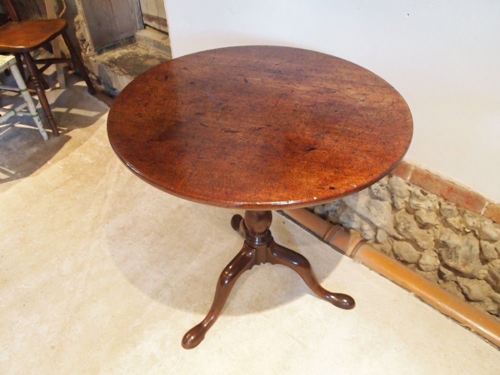 Table George III Cuban Mahogany birdcage side hall lamp c1790 View VII