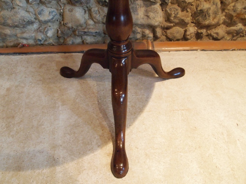 Table George III Cuban Mahogany birdcage side hall lamp c1790 View XI
