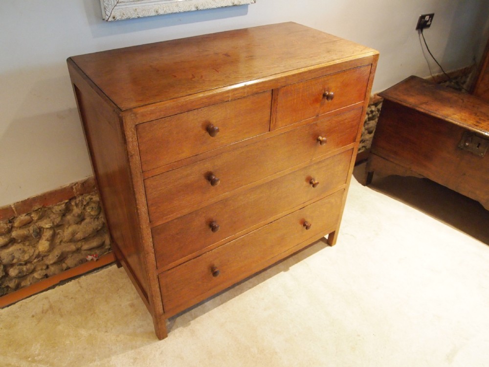 Chest of drawers Heals design Oak c1930