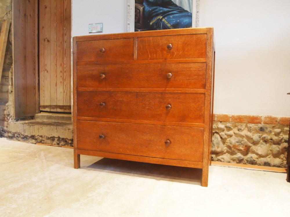 Chest of drawers Heals design Oak c1930 View IX