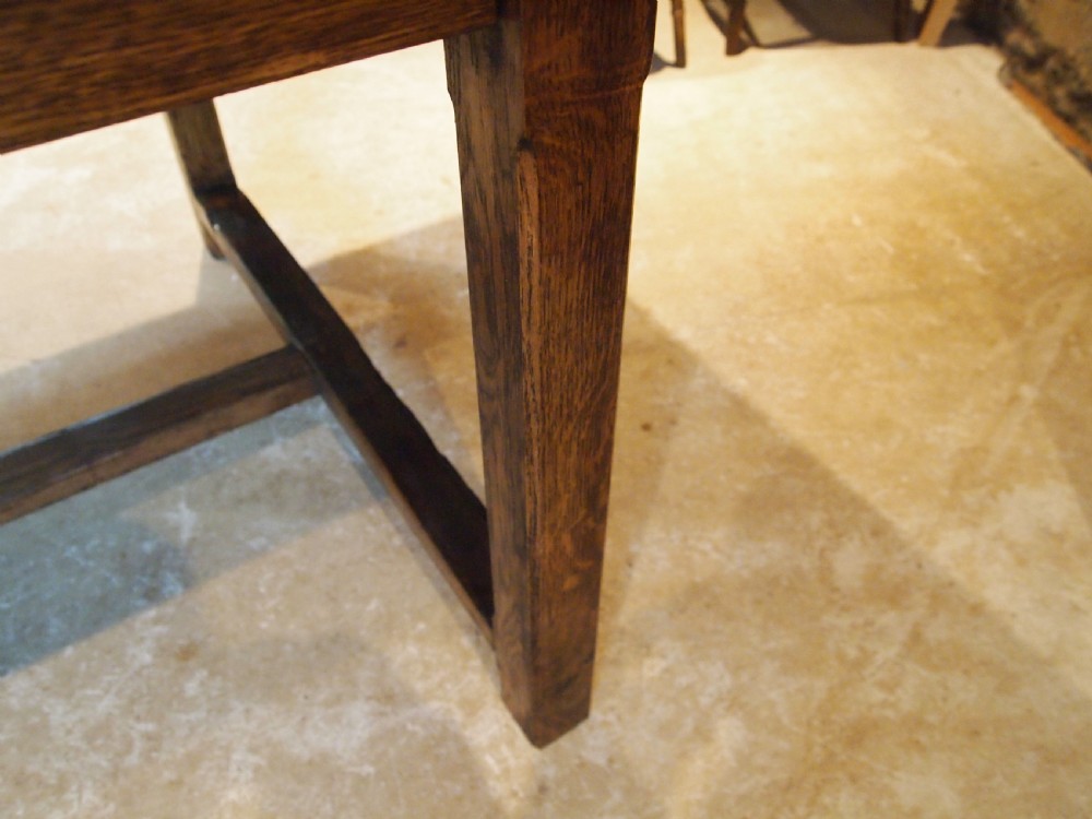 Table farmhouse refectory dining Oak and Sycamore c1880 View VIII
