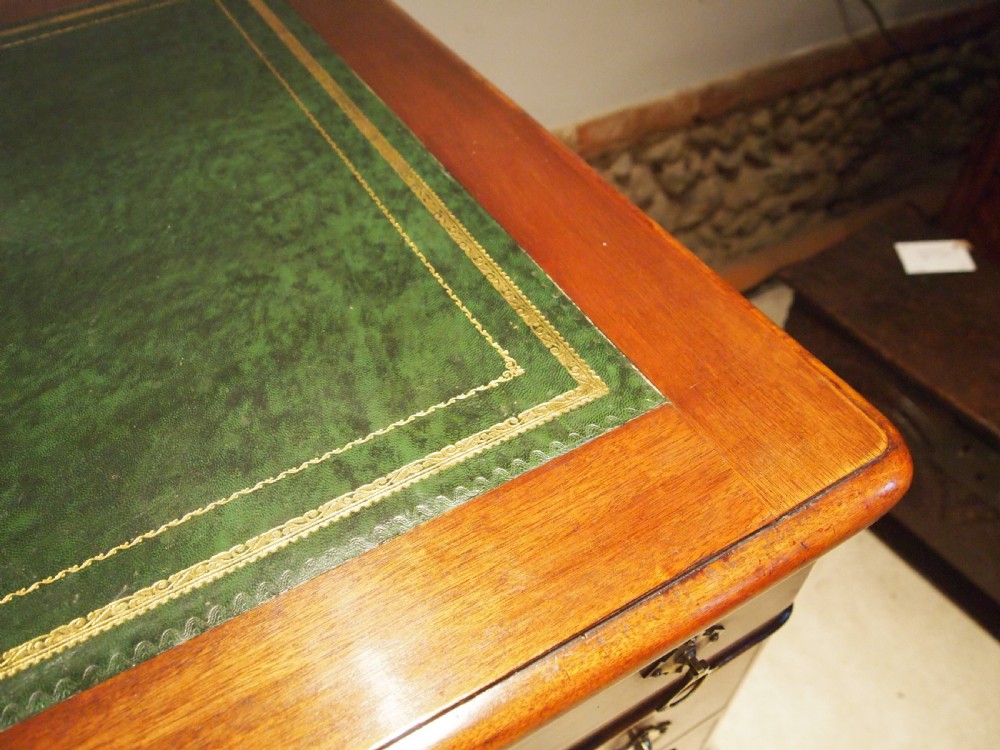 Desk Victorian Mahogany arts and crafts 3 part c1880 View III