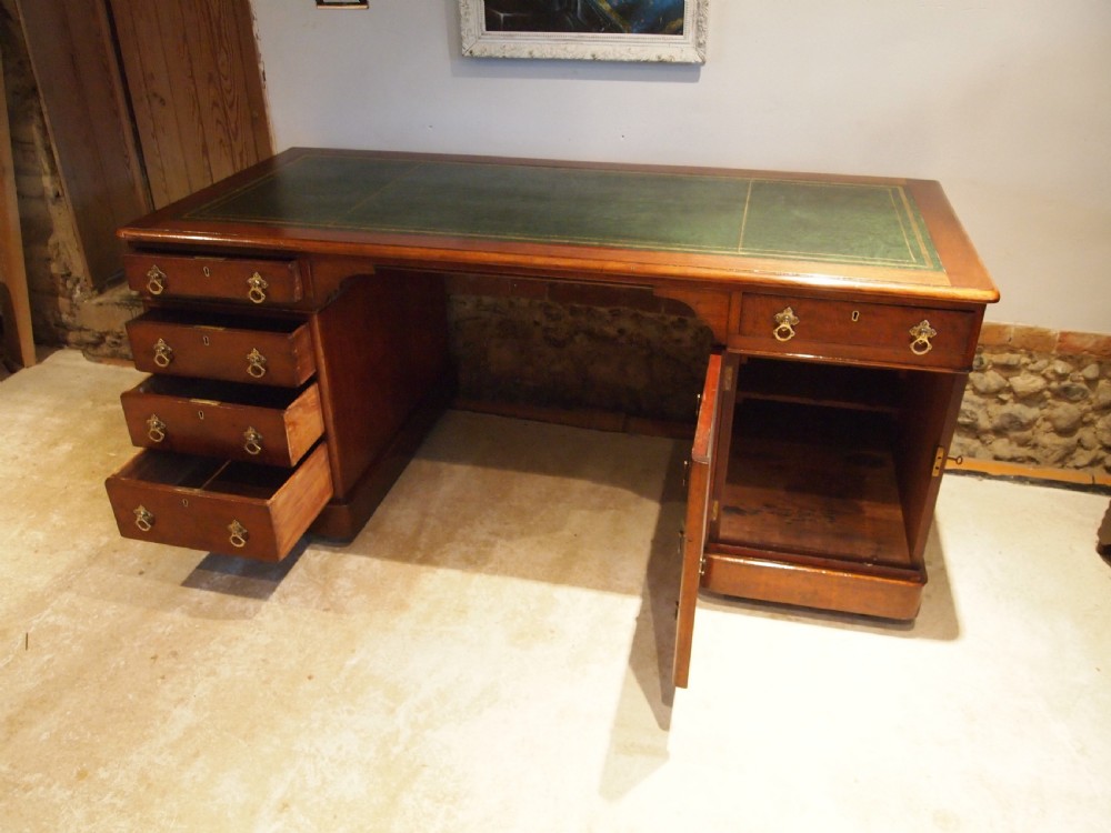 Desk Victorian Mahogany arts and crafts 3 part c1880 View V
