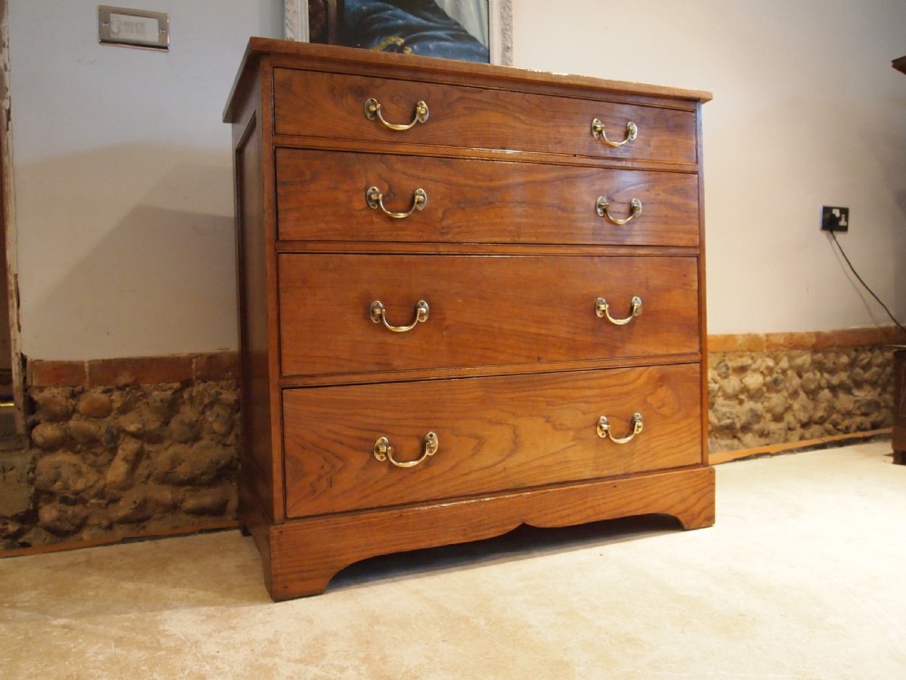 Chest of drawers rare George III Elm c1810