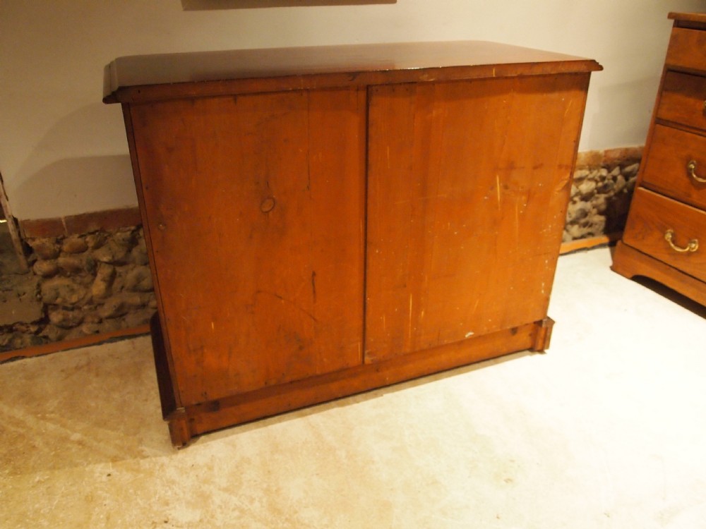 Chest of drawers fine quality Plum Pudding Mahogany Victorian c1850 View IV