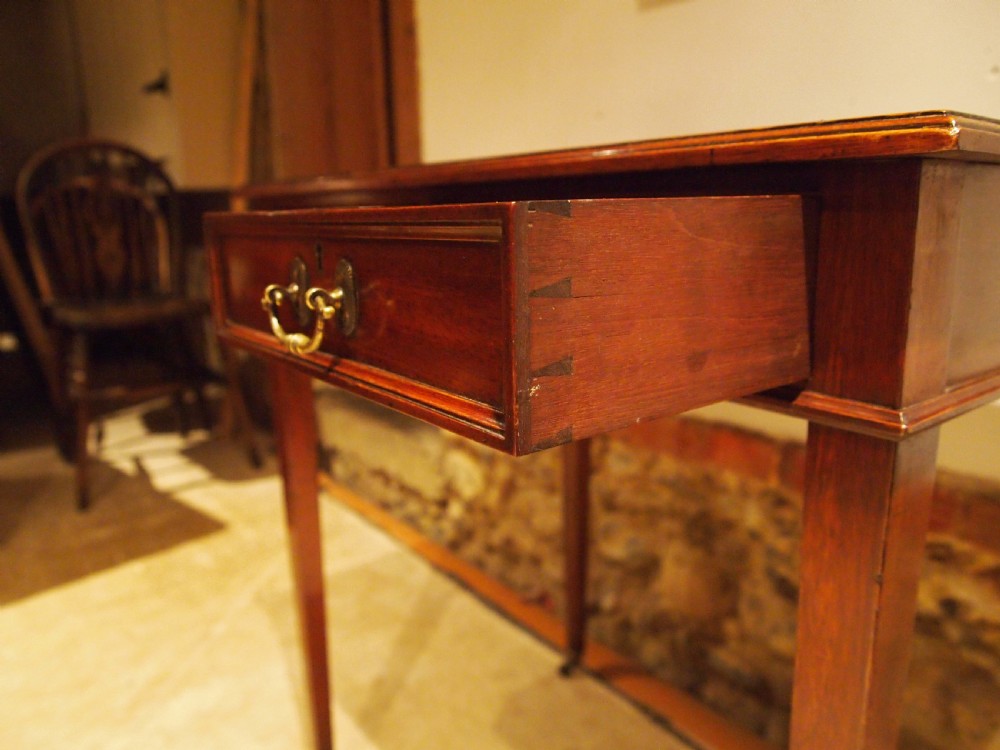 Table lamp hall side console Edwardian Mahogany c1900 View II
