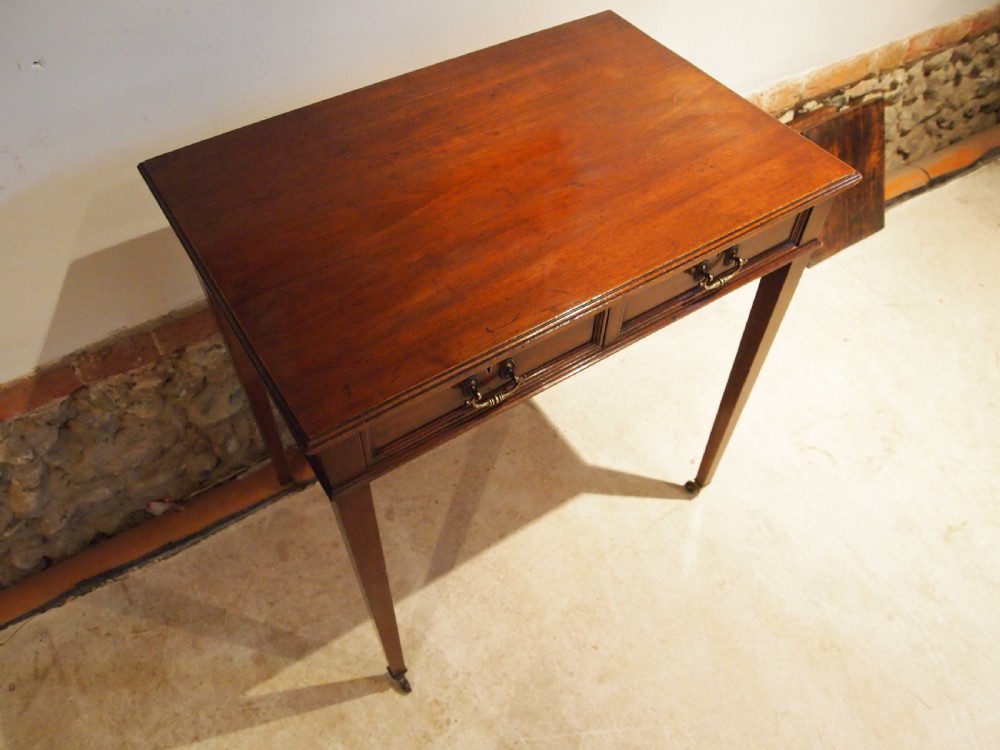 Table lamp hall side console Edwardian Mahogany c1900 View III