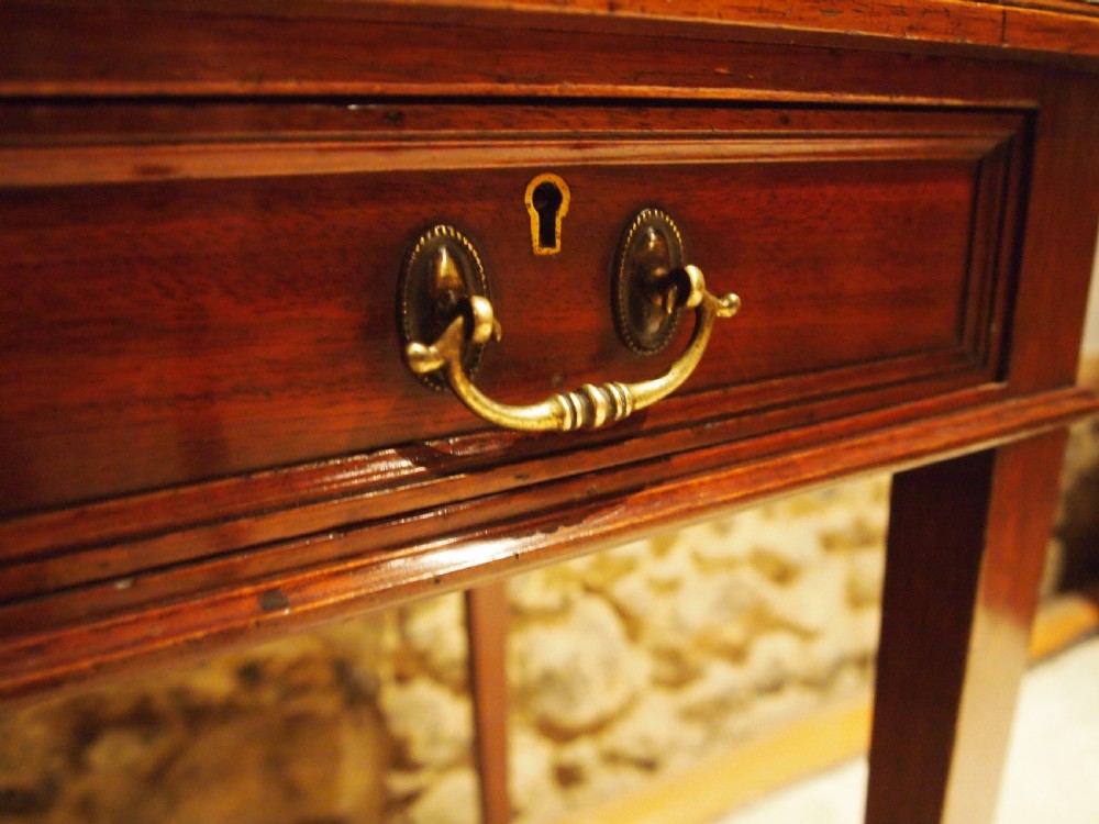 Table lamp hall side console Edwardian Mahogany c1900 View IX