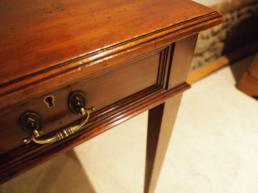 Table lamp hall side console Edwardian Mahogany c1900 View X