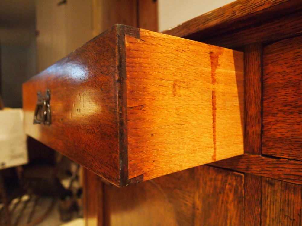 Sideboard dresser Arts and Crafts Oak c1900 View III