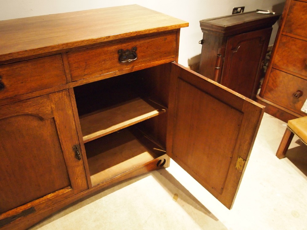 Sideboard dresser Arts and Crafts Oak c1900 View IV