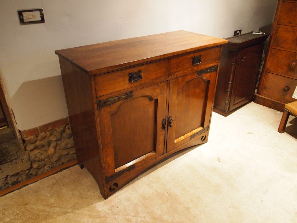 Sideboard dresser Arts and Crafts Oak c1900 View X