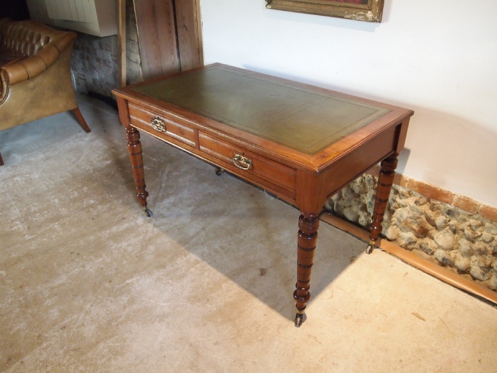 Desk fine Victorian Walnut c1880 View III