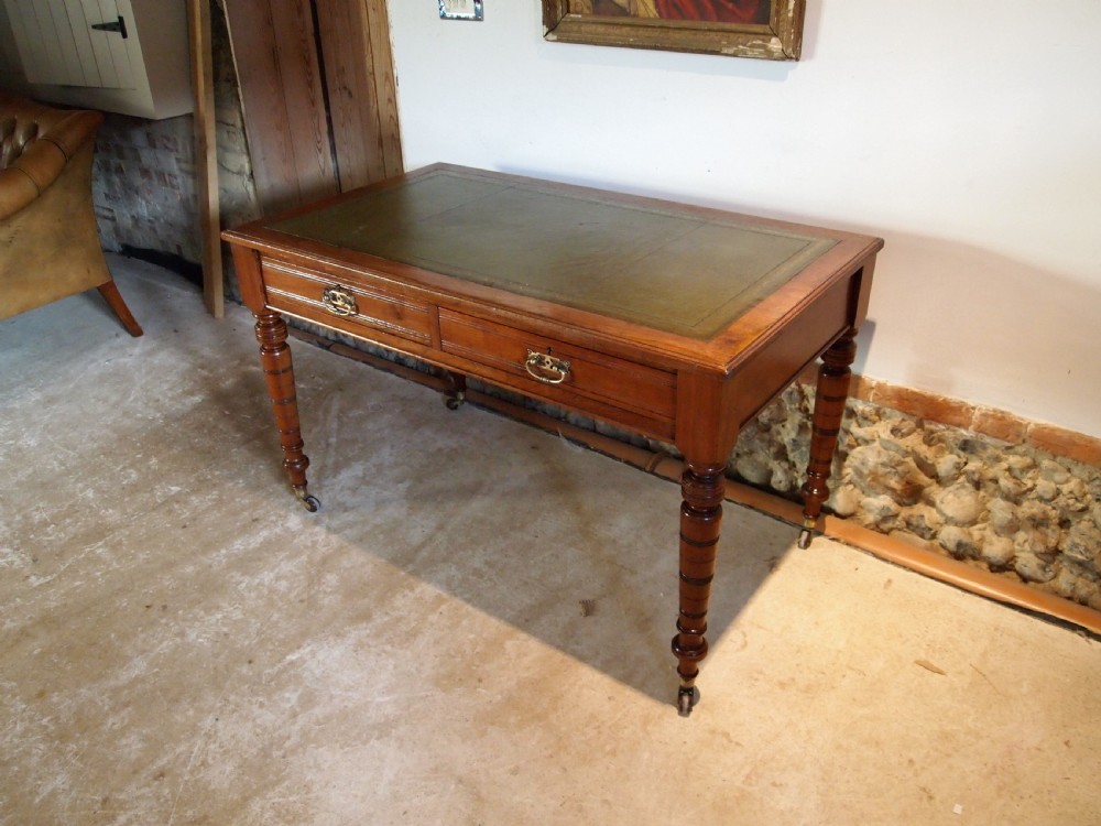 Desk fine Victorian Walnut c1880 View X