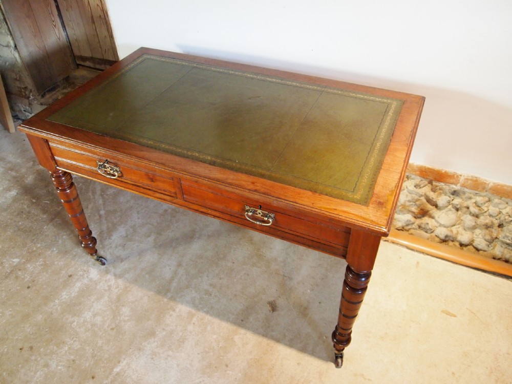 Desk fine Victorian Walnut c1880 View XI