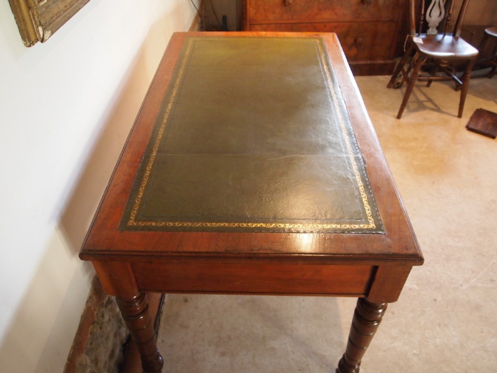 Desk fine Victorian Walnut c1880 View XII
