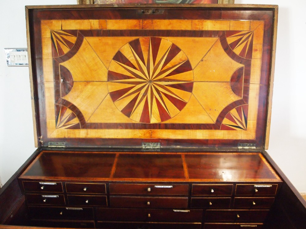 Chest rare fine George III cabinet makers tool chest c1800 View VIII