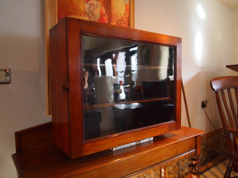 Cabinet display apothecary Victorian Mahogany c1890