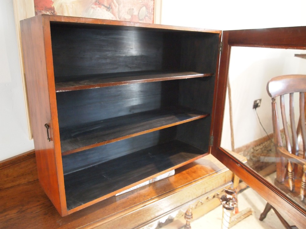 Cabinet display apothecary Victorian Mahogany c1890 View III