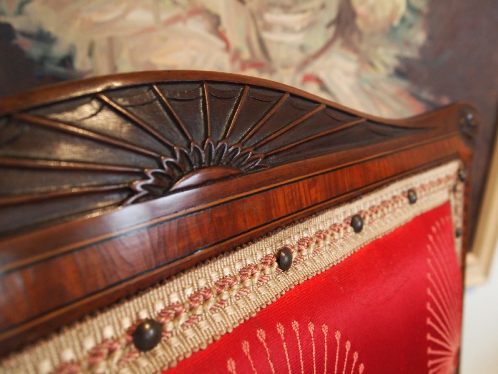 Chair stunning Arts and Crafts Mahogany armchair c1900 View IV