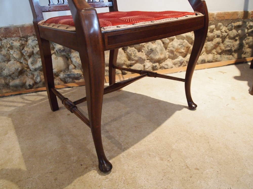 Chair stunning Arts and Crafts Mahogany armchair c1900 View XIII