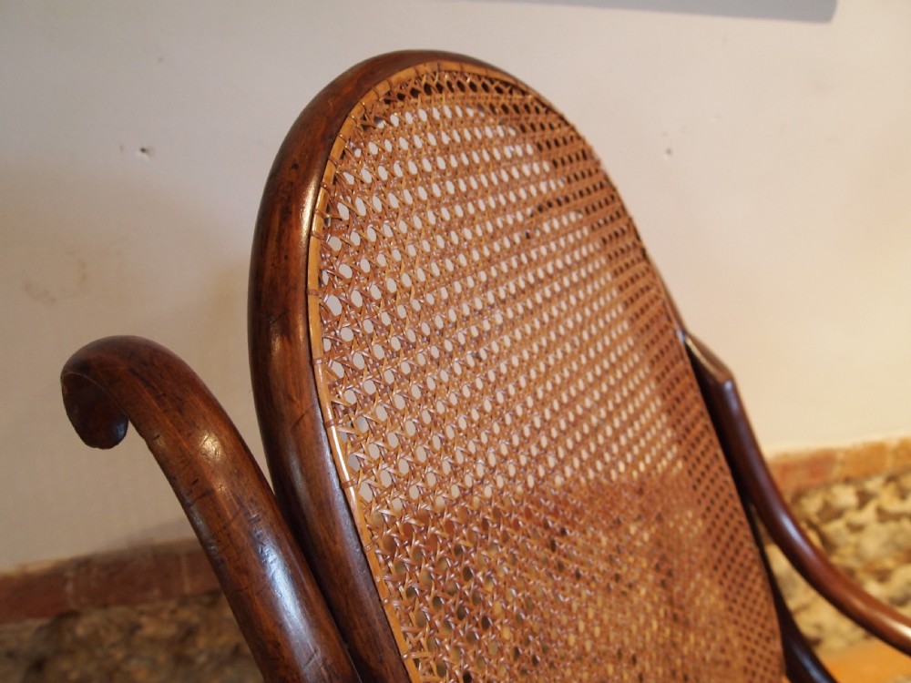 Chair rocking chair original bentwood Thonet c1920 View V