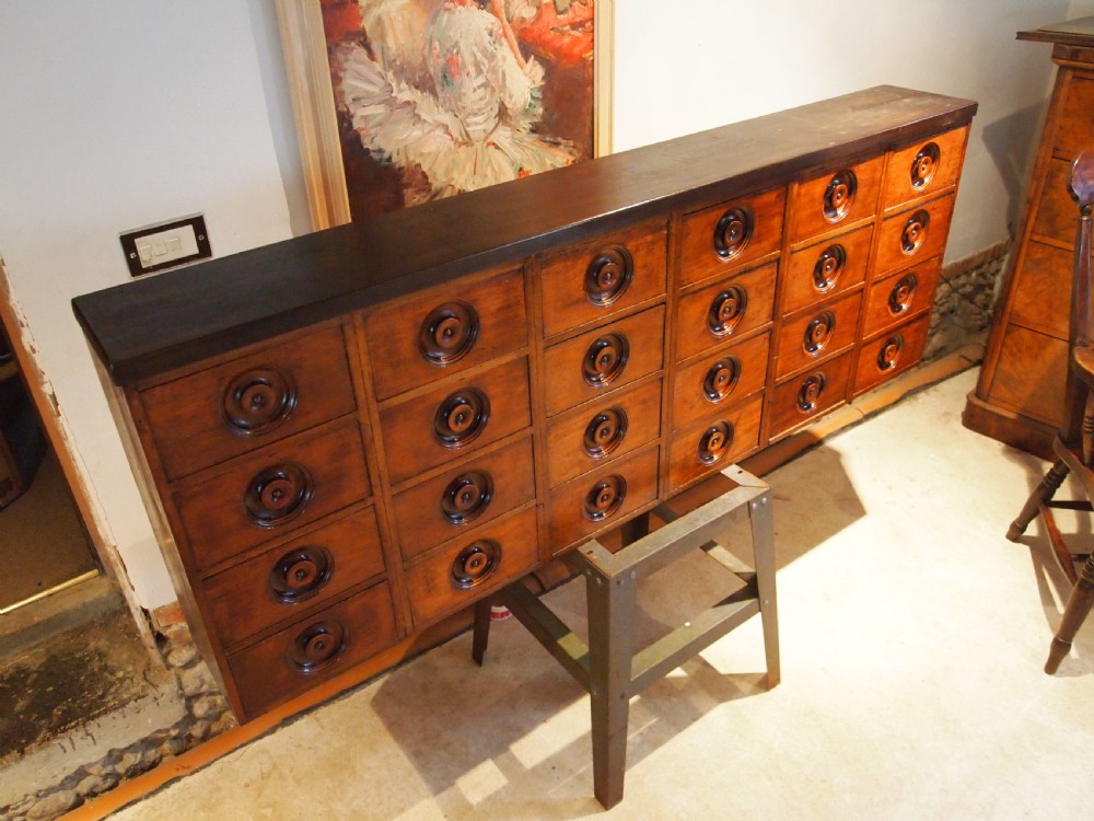 Chest of drawers apothecary chemist pharmacy Victorian Mahogany c1860 View VII