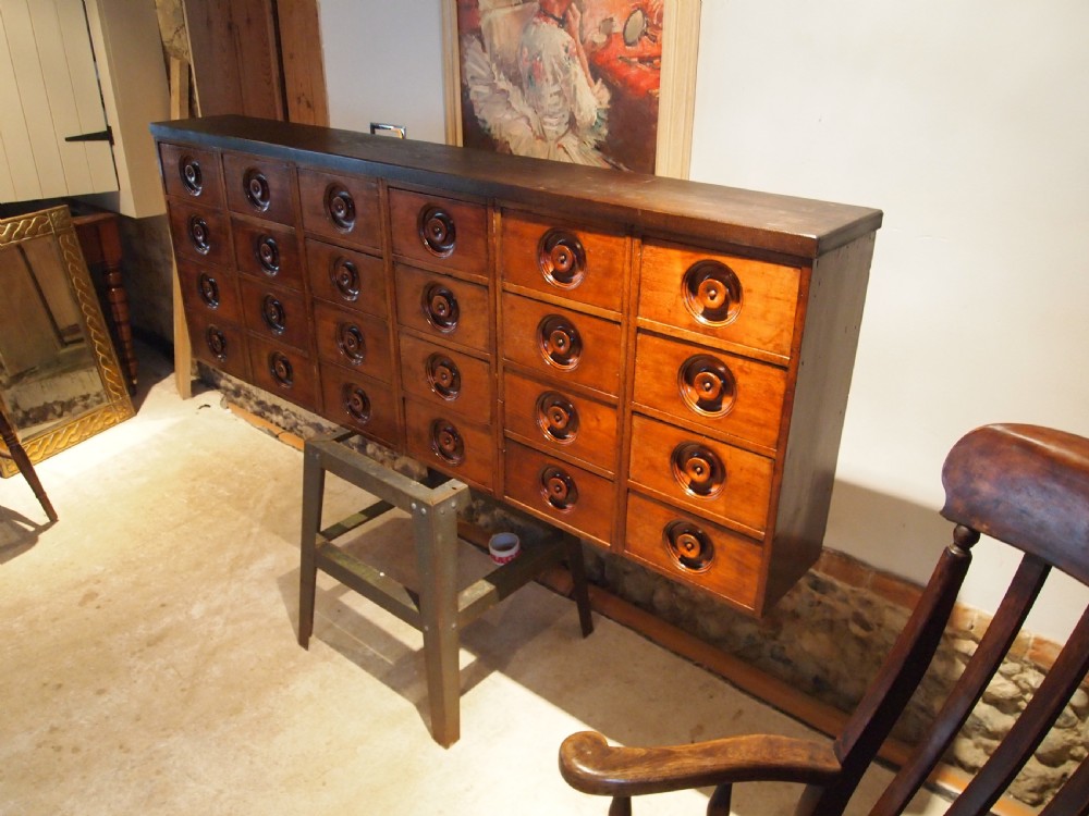Chest of drawers apothecary chemist pharmacy Victorian Mahogany c1860 View IX