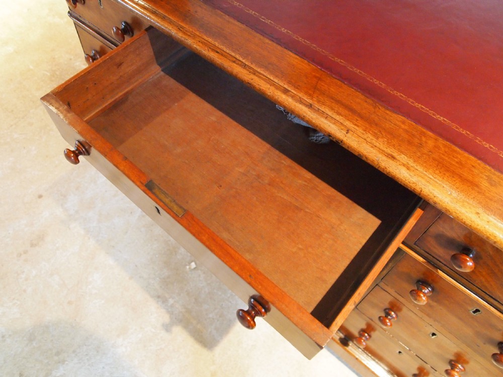 Desk Victorian Mahogany small size c1850 View VII