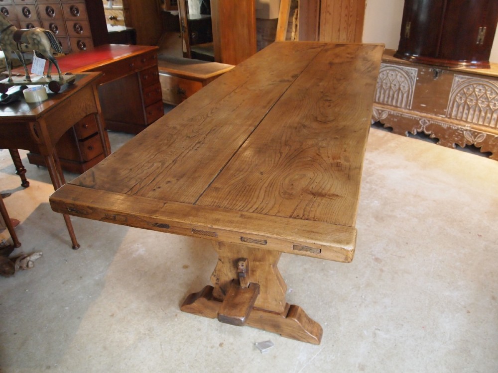 Table refectory farmhouse dining Elm c1920