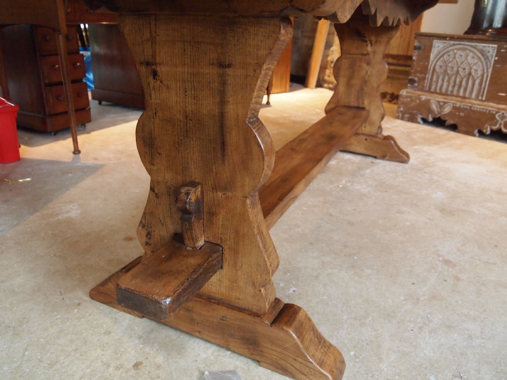 Table refectory farmhouse dining Elm c1920 View III