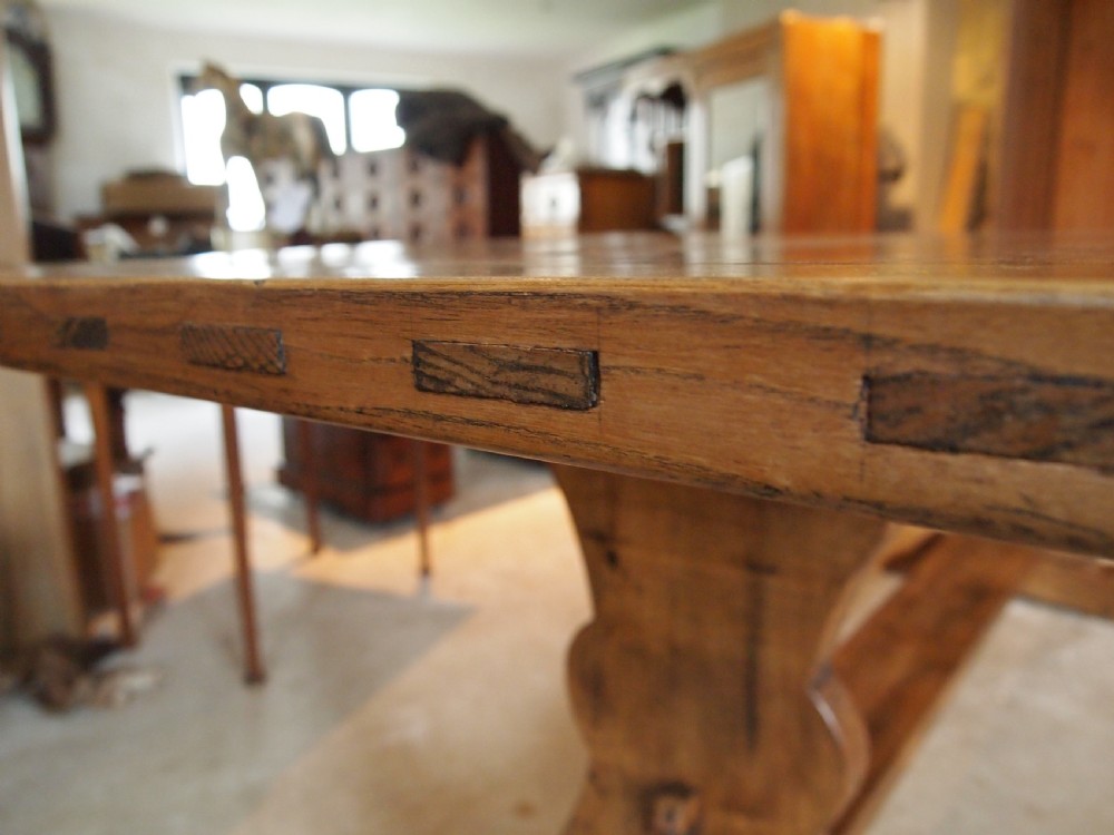 Table refectory farmhouse dining Elm c1920 View V