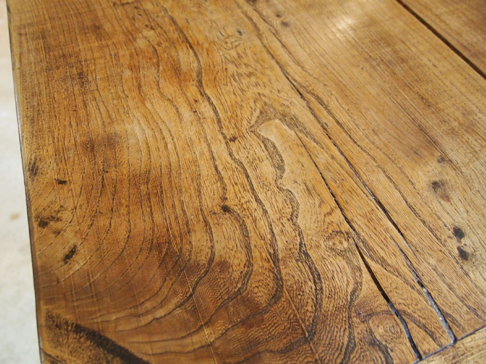 Table refectory farmhouse dining Elm c1920 View X
