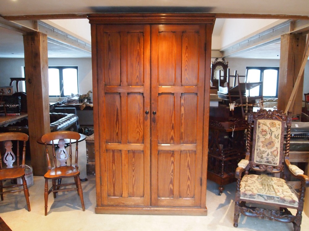 Cupboard pantry larder shoe house keepers Victorian Pitch Pine c1880