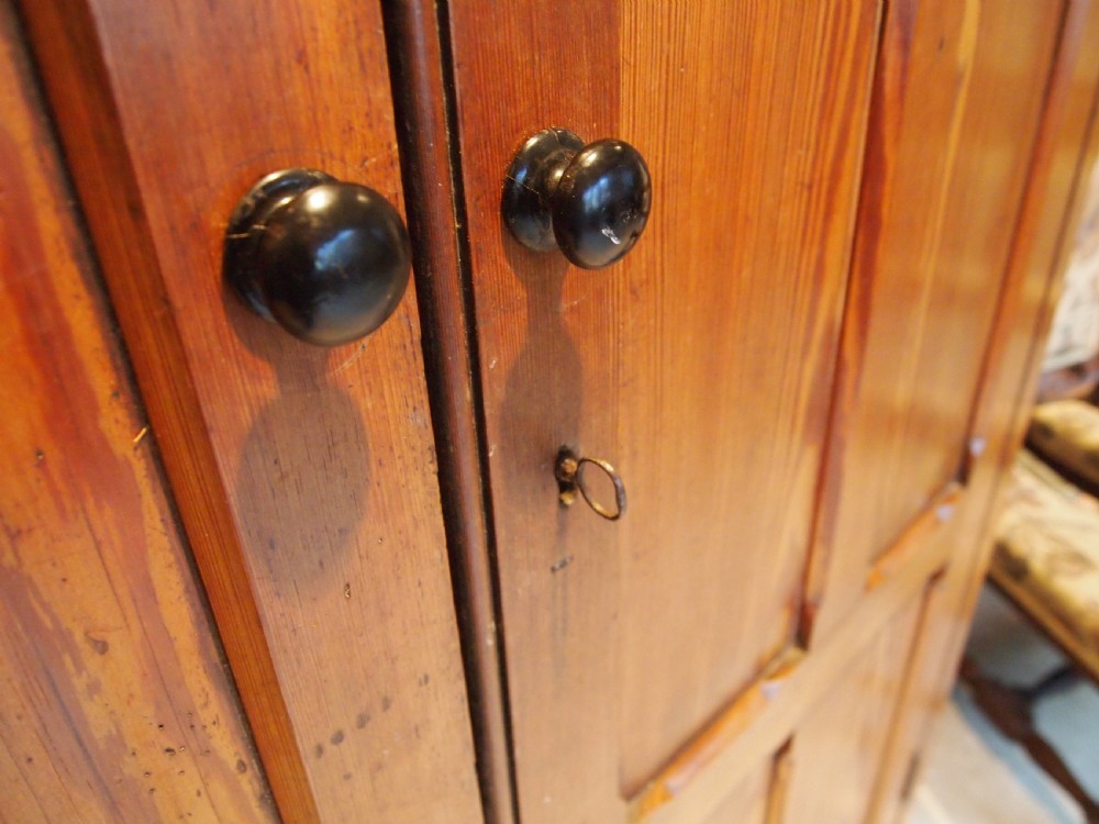 Cupboard pantry larder shoe house keepers Victorian Pitch Pine c1880 View II