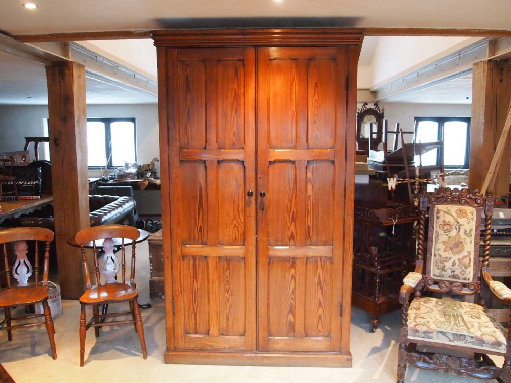 Cupboard pantry larder shoe house keepers Victorian Pitch Pine c1880 View IV