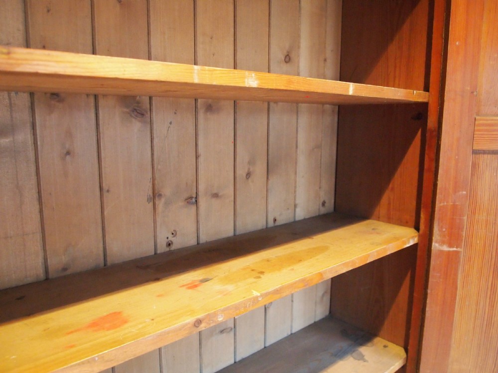Cupboard pantry larder shoe house keepers Victorian Pitch Pine c1880 View V