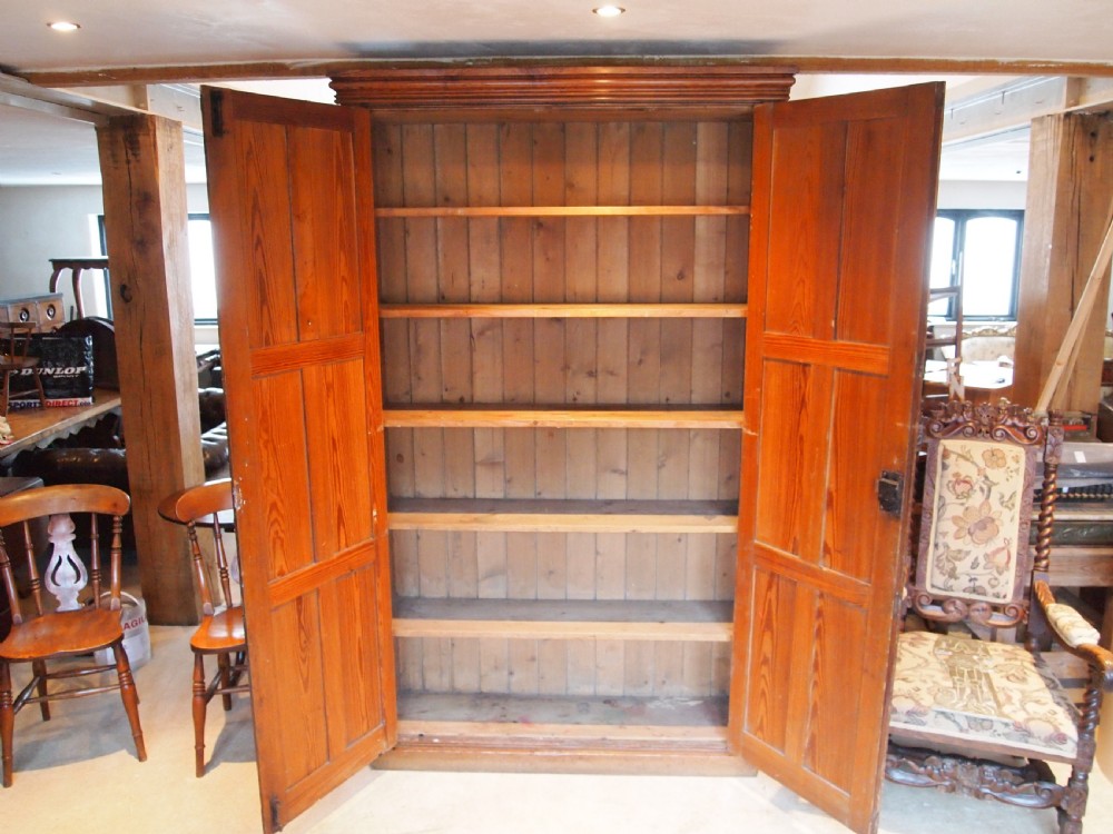 Cupboard pantry larder shoe house keepers Victorian Pitch Pine c1880 View VIII