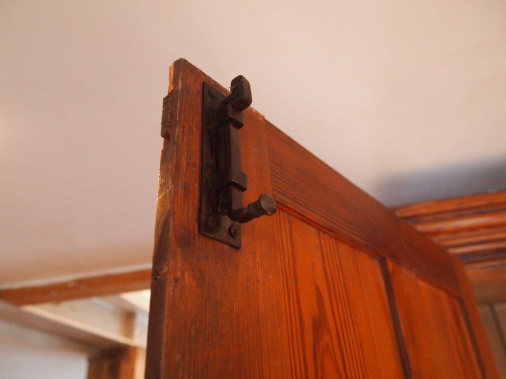 Cupboard pantry larder shoe house keepers Victorian Pitch Pine c1880 View X